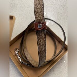 Coach Signature Small Dog Leash
